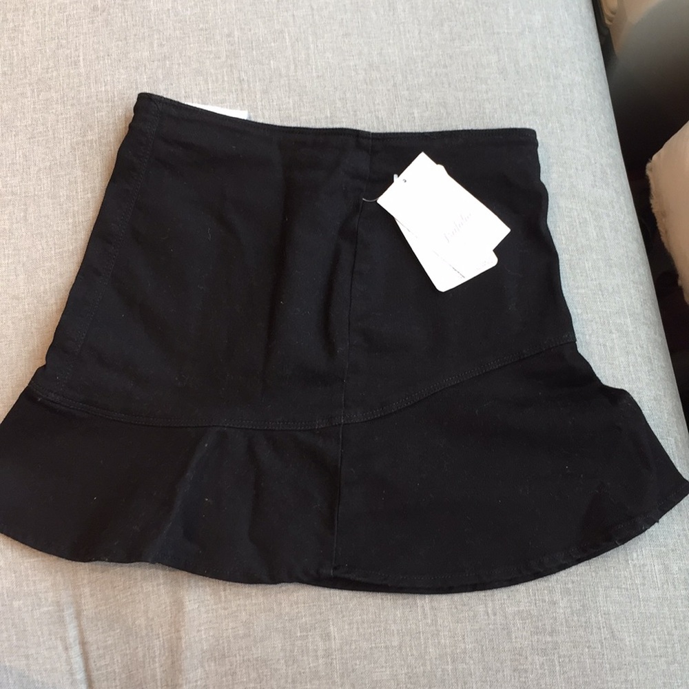 NWT Zara black Jean skirt